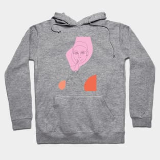 Woman face Hoodie